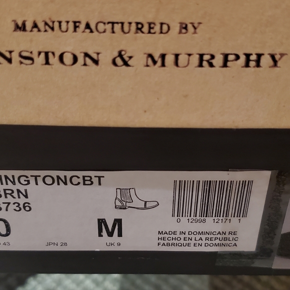 New Johnston & Murphy 1850 Dark Brown Suede Boots - Picture 9 of 12